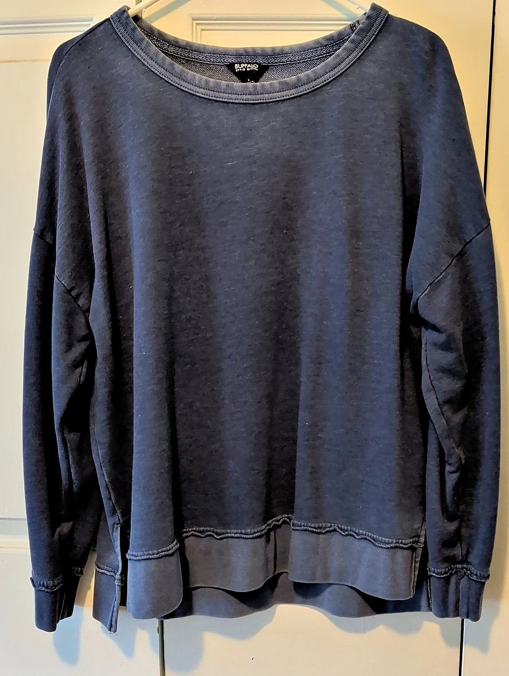 Buffalo David Bitton Long Sleeve sweatshirt  Blue Large